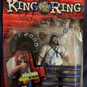 Mankind King of the Ring Wrestling Autographed